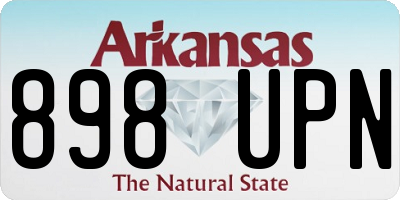 AR license plate 898UPN