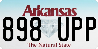 AR license plate 898UPP