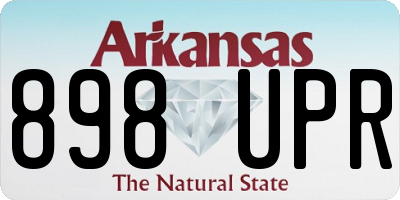 AR license plate 898UPR