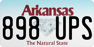 AR license plate 898UPS