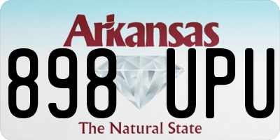 AR license plate 898UPU