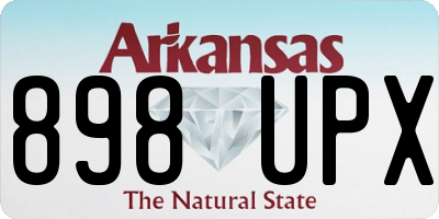 AR license plate 898UPX