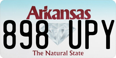 AR license plate 898UPY