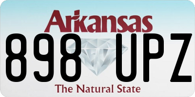 AR license plate 898UPZ