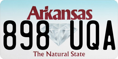 AR license plate 898UQA