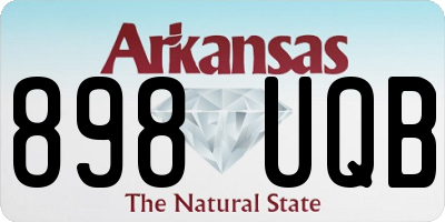 AR license plate 898UQB