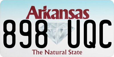 AR license plate 898UQC