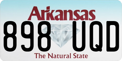 AR license plate 898UQD