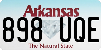 AR license plate 898UQE