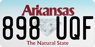 AR license plate 898UQF