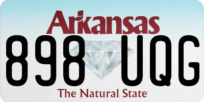 AR license plate 898UQG