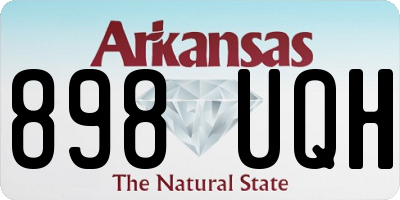 AR license plate 898UQH