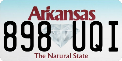 AR license plate 898UQI