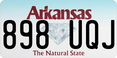 AR license plate 898UQJ