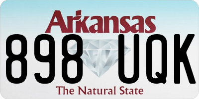 AR license plate 898UQK