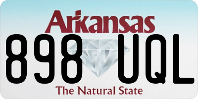 AR license plate 898UQL
