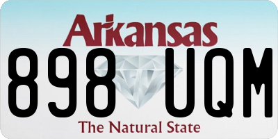 AR license plate 898UQM