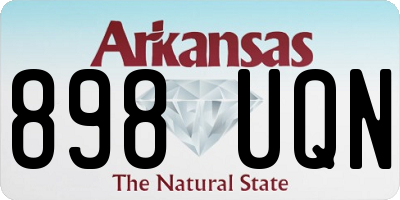 AR license plate 898UQN