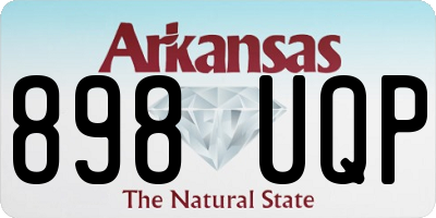 AR license plate 898UQP