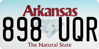 AR license plate 898UQR