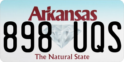 AR license plate 898UQS