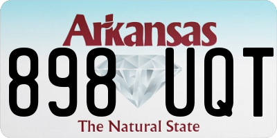 AR license plate 898UQT