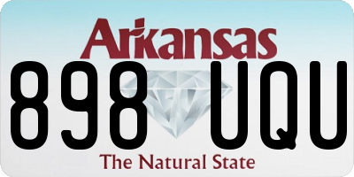 AR license plate 898UQU