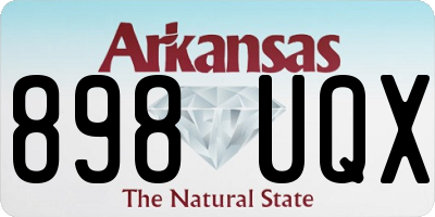 AR license plate 898UQX