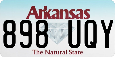 AR license plate 898UQY
