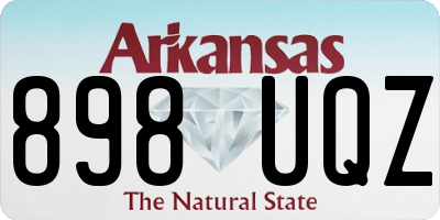 AR license plate 898UQZ