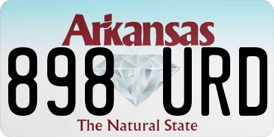 AR license plate 898URD