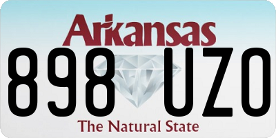 AR license plate 898UZO