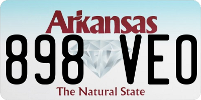 AR license plate 898VEO