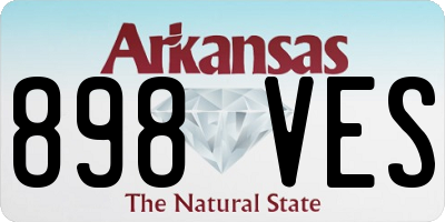 AR license plate 898VES