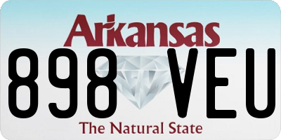 AR license plate 898VEU