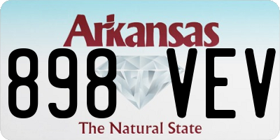 AR license plate 898VEV