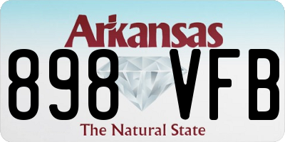AR license plate 898VFB