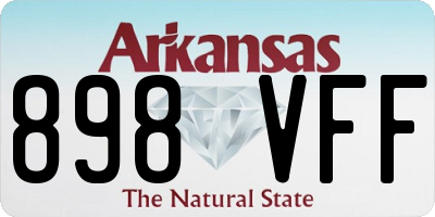 AR license plate 898VFF