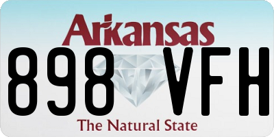 AR license plate 898VFH