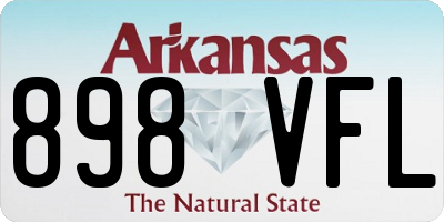 AR license plate 898VFL