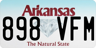 AR license plate 898VFM
