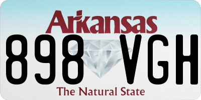 AR license plate 898VGH
