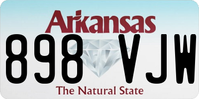 AR license plate 898VJW