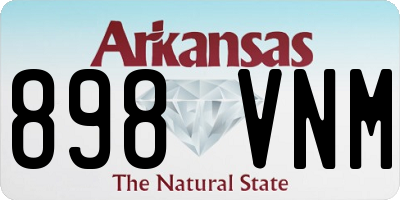 AR license plate 898VNM