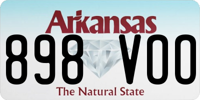 AR license plate 898VOO