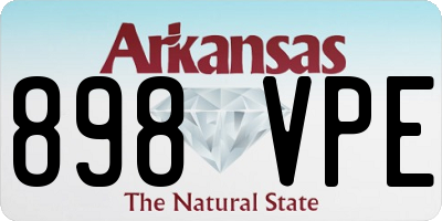 AR license plate 898VPE