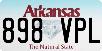 AR license plate 898VPL