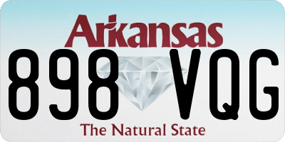 AR license plate 898VQG