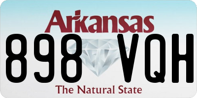 AR license plate 898VQH