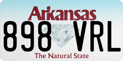 AR license plate 898VRL